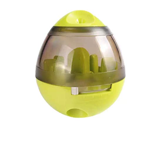POODLES Interactive Dog Cat Food Treat Ball Bowl Toy Funny Pet Shaking Leakage Food Container Puppy Feed Pet Tumbler Toy Green - Image 1