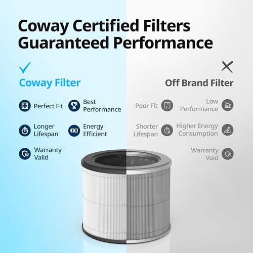 Coway Airmega 100 Air Purifier Replacement Filter Set, True HEPA and Deodorization Filter - Image 2