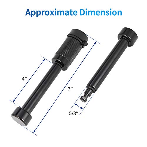 METOWARE Trailer Hitch Lock Hitch Receiver Pin Lock Fits Class III IV V and 2”- 3-1/2" Receiver with 5/8" Dia 4” Lock Pin and 8 Anti-Rattle Rubber O-Rings Receiver Hitch Lock (2 Pack) - Image 2