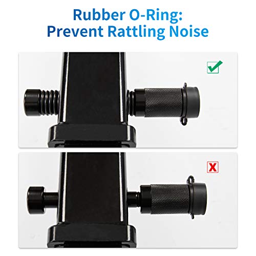 METOWARE Trailer Hitch Lock Hitch Receiver Pin Lock Fits Class III IV V and 2”- 3-1/2" Receiver with 5/8" Dia 4” Lock Pin and 8 Anti-Rattle Rubber O-Rings Receiver Hitch Lock (2 Pack) - Image 5