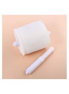 RATSAW 2 Pieces Toilet Paper Holder Roller Plastic Toilet Tissue Roll Holder Insert Spring Loaded Bathroom Replacement Roller  - Image 4