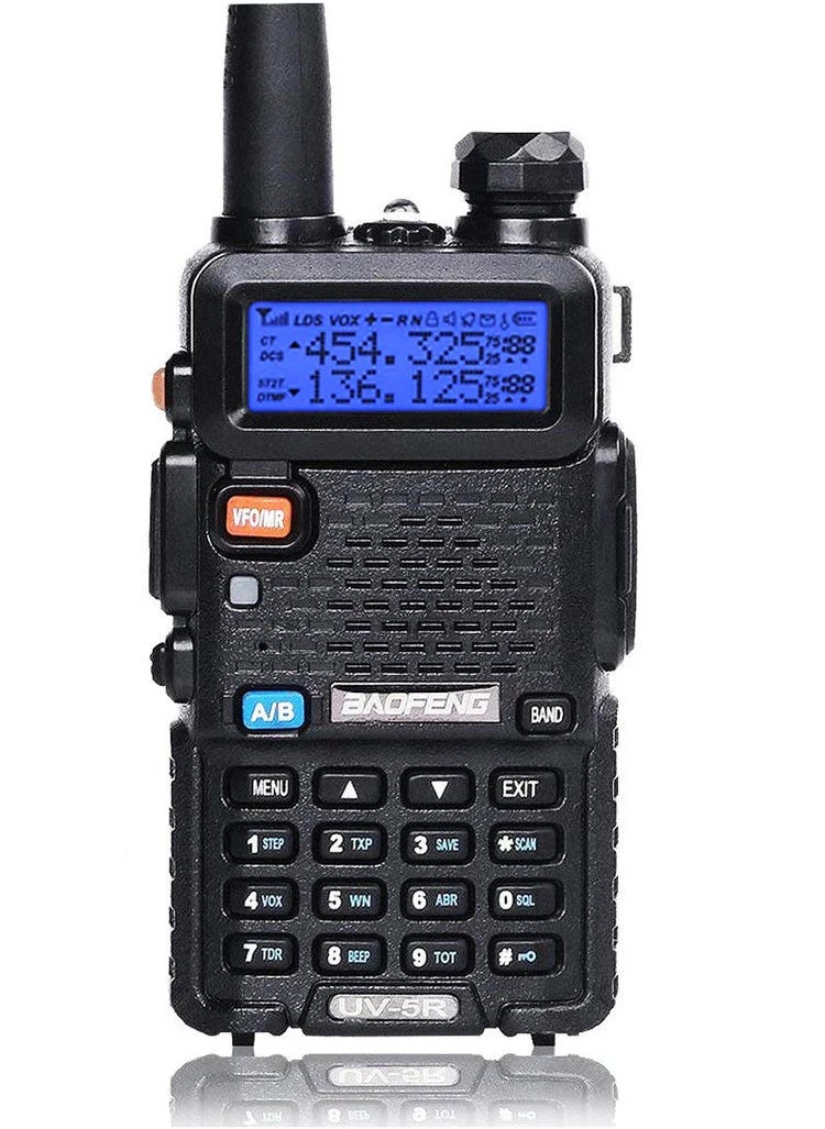 Baofeng Handheld Portable FM Transceiver with Long-Range Communication – Ideal for Outdoor Activities, Camping, Hiking, Cycling, Construction Sites, and Remote Areas.  - Image 1