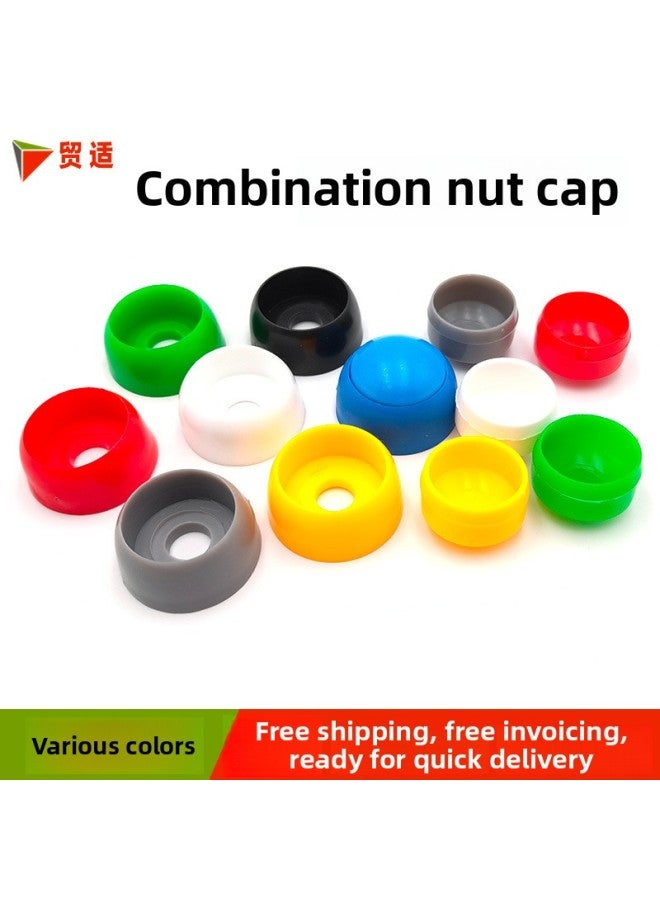 Amusement Park Kidsren's Playground Naughty Castle Nut Cap Slide Plastic Plastic Bolt Protective Sleeve Wire Cap-Color:Hole 10mm/red (10 Pcs)  - Image 2