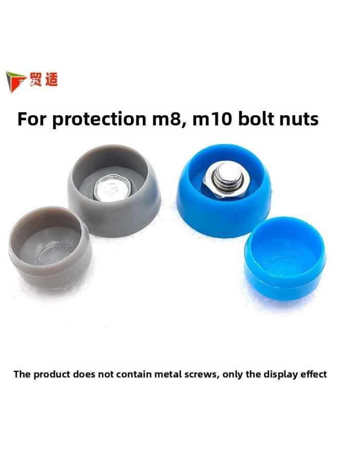 Amusement Park Kidsren's Playground Naughty Castle Nut Cap Slide Plastic Plastic Bolt Protective Sleeve Wire Cap-Color:Hole 10mm/red (10 Pcs)  - Image 3