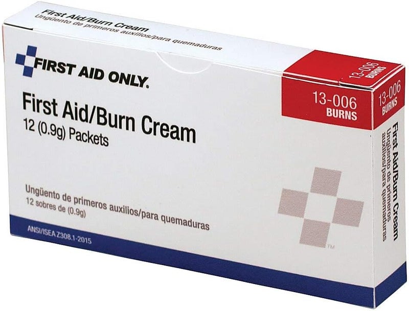 First Aid Only 13006 First AidBurn Cream Packet Box of 12 - Image 1