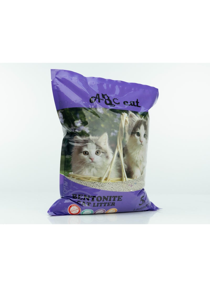 اي بي سي رمل قطط لافندر 5 لتر عالي التكتل ولا يسبب الحساسية.. - Image 2