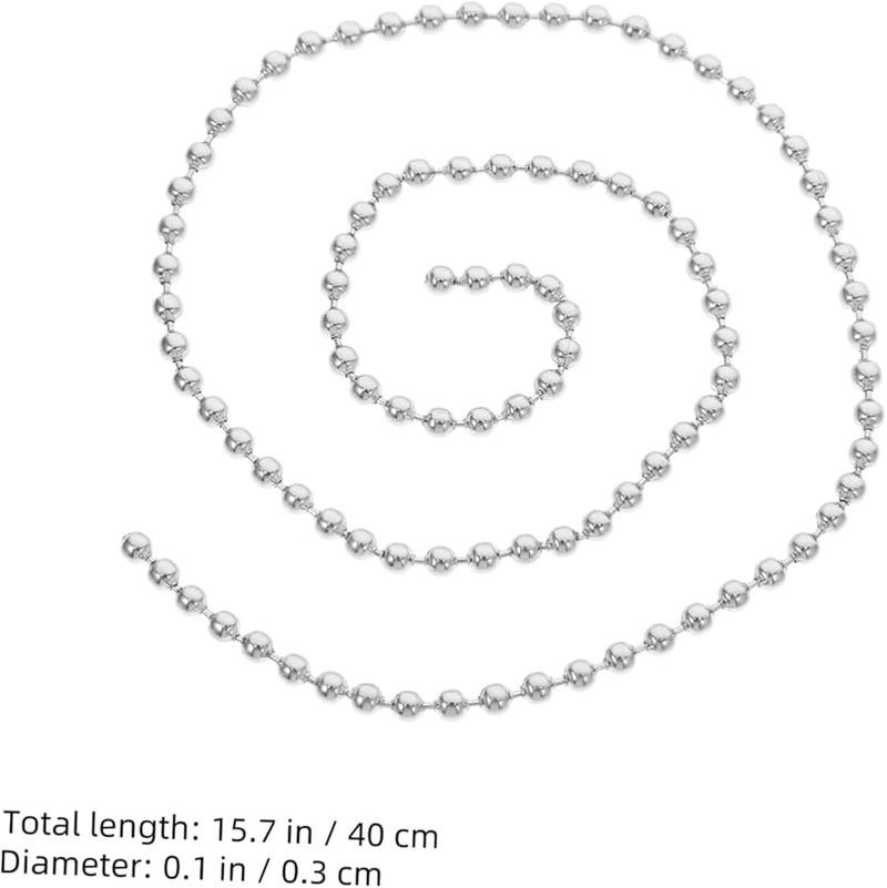 Ceiling Fan Pull Chain Extender Connector Pack Of 20 Silver Replacement - Image 3