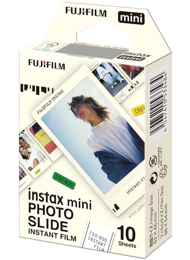 FUJIFILM Instax Fujifilm Mini Film, Photo Slide 10 Sheets  - Image 1