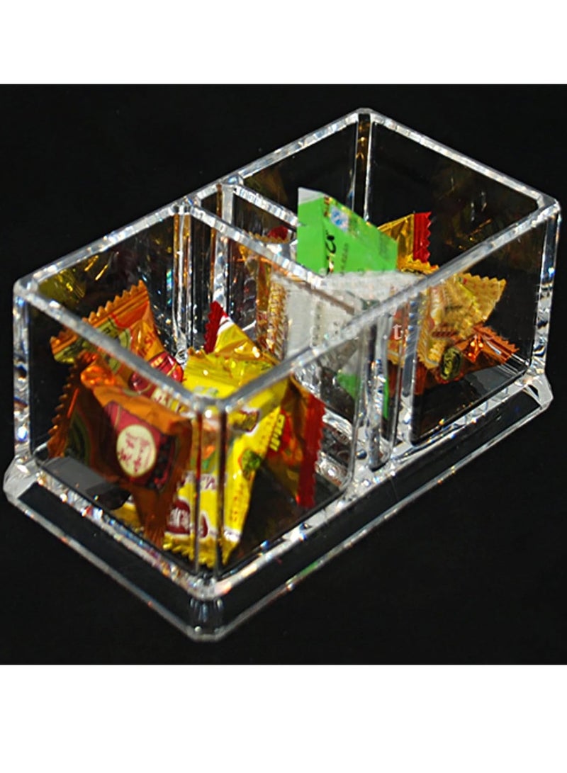 Bukela Tea Bag Organizer Storage Box, Clear Acrylic Two Lattices Tea Bags Holder Coffee Sugar Bag Case, Guest Room Storage Boxes, Tea Storage Chest Case, Tea Bag Sorter for Any Home Restaurant Office - Image 4