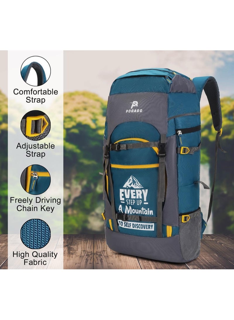 Pogago 75-Liter Travel Backpack – Hiking, Trekking, Camping Rucksack with Shoe Compartment - Image 5