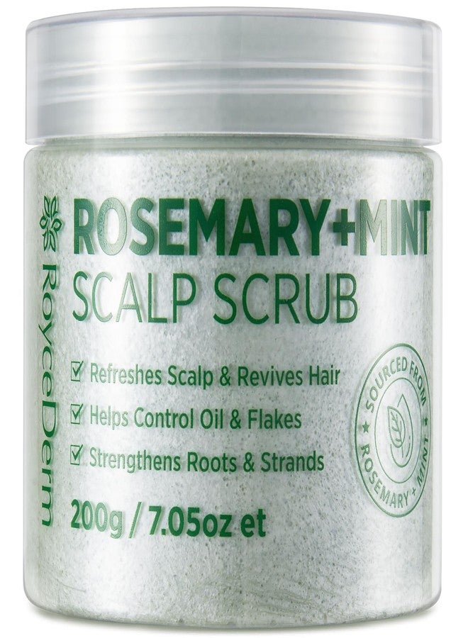 RoyceDerm Rosemary Mint Scalp Scrub Clarifying Scalp Exfoliator Refreshing Clean Scalp, Cooling Micro-Exfoliation with Botanical Extracts, For All Scalp Types (Rosemary Mint Scalp Scrub) - Image 1