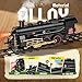 Hot Bee Train Set Alloy Train Toys for Boys wGlowing Carriage Silent Toy Train wSmokes Lights Sound Christmas Tree Train wSteam Locomotive Model Trains for 3 4 5 6 7 8 Years Old Kids - Image 4