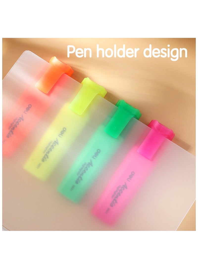 Deli ES622 Highlighter - Assorted Colors 4pcs - ideal for note-taking and document marking  - Image 5