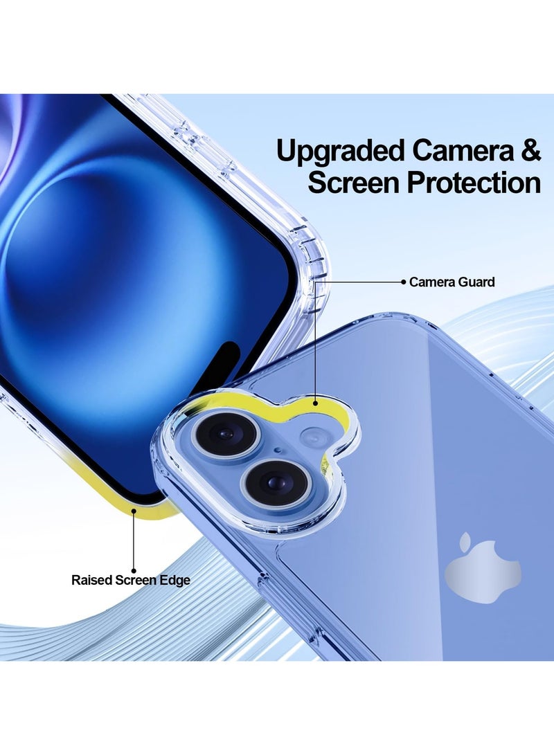 Crystal Clear Case for iPhone 16 Plus 6.7-Inch Anti-Yellowing Hard Back Slim Shockproof Bumper Anti-Scratch Suitable for Wireless Charging  - Image 5
