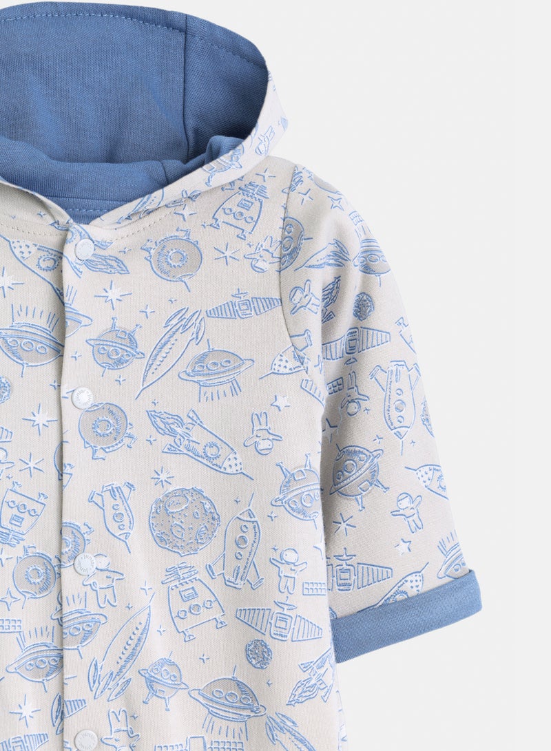 Junior Baby Boys Space Friend Romper - Image 3