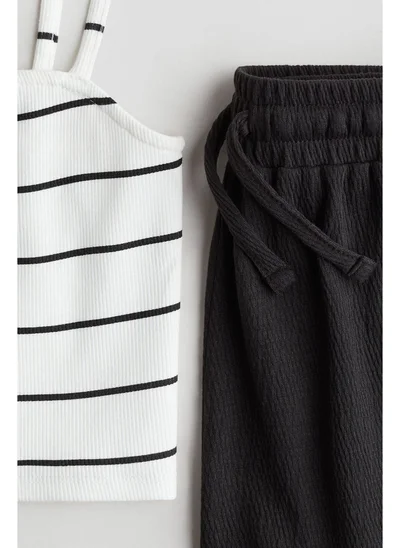 H&M 2-piece strappy top and shorts set