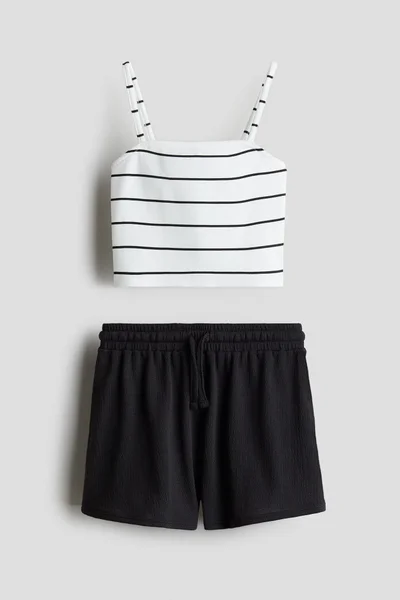 H&M 2-piece strappy top and shorts set