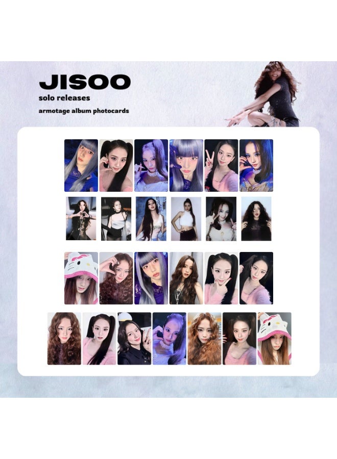 NIBEMINENT 2 Pcs Kpop BLACKPINK - Jisoo  AMORTAGE Lomo Cards Card For Fans Collection Gifts - Image 2