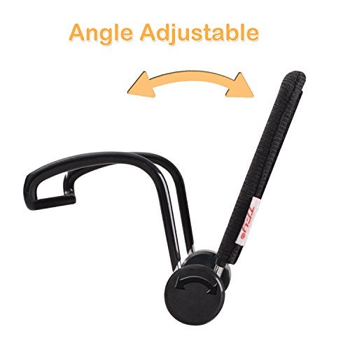 TFY Universal Car Headrest Mount Holder with Angle- Adjustable Holding Clamp for 7-9 Inch Swivel Screen Portable DVD Players, Black - Image 3