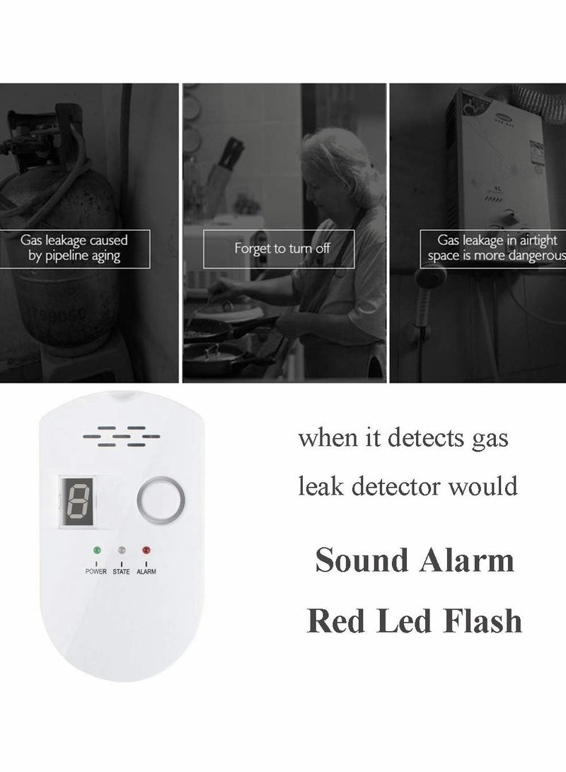 Ultra-Sensitive Natural Gas Detector with Digital Display - Flammable Gas Pipeline Alarm Sensor for Enhanced Safety and Detection  - Image 4