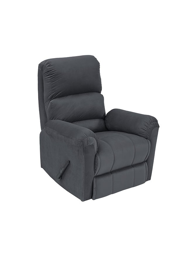 BACK COMFORT ChillSeat | Velvet Recliner Chair - Dark Grey - 82×83×105 cm - Image 3