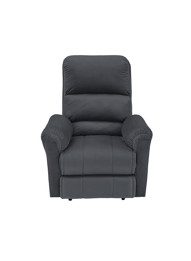 BACK COMFORT ChillSeat | Velvet Recliner Chair - Dark Grey - 82×83×105 cm - Image 4