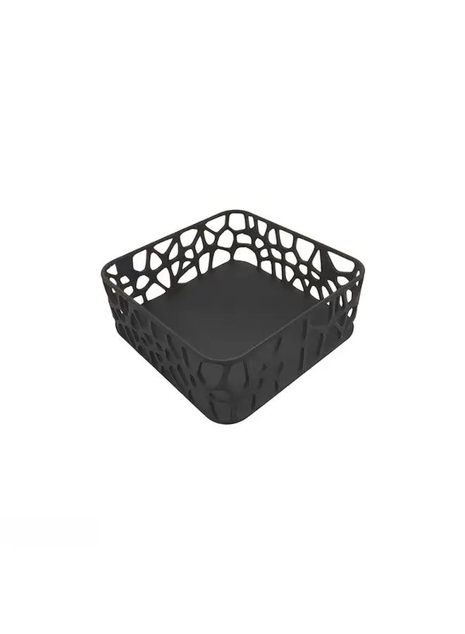 Square 3D Printed PLA Tissue Box Holder Black Napkin Organizer Geometric Design Durable Bathroom Kitchen Storage Modern Decor - Image 5