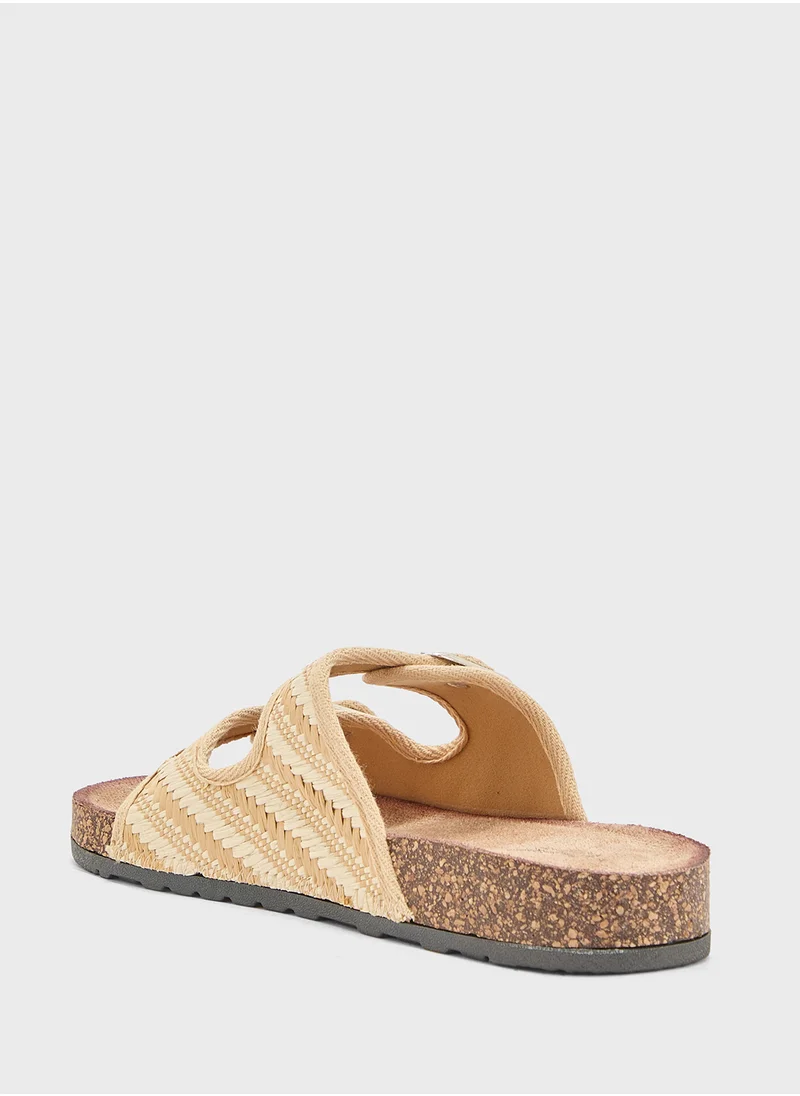 Pink Step Ladies Casual Flat Sandal