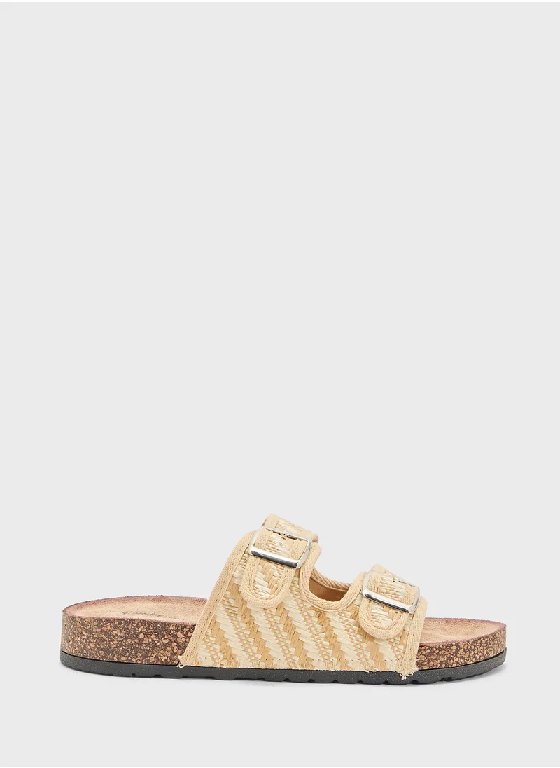 Pink Step Ladies Casual Flat Sandal