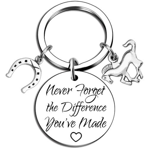 Ikacvb Horse Gifts For Women Girls Horse Lovers Inspirational Horses Keychain Jewelry Best Gifts For Women Horses Lovers Trainer Stuff Christmas Stuff Decor - Image 1