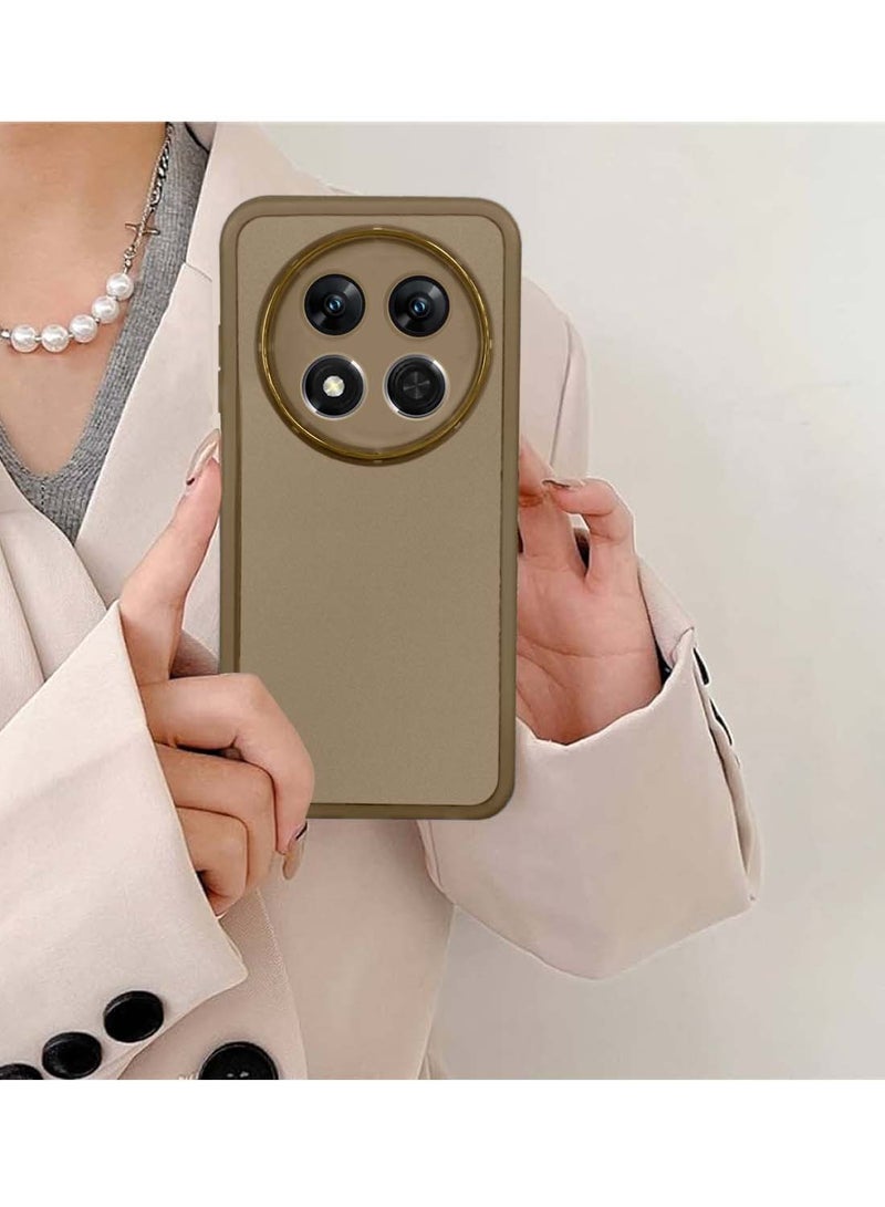 Wtech Honor X9c 5G 2024 / Honor Magic7 Lite 5G 2025 Soft Transparent TPU Silicone Ultra Thin Phone Stylish Electroplated Camera Border Back Case Cover - Brown - Image 4