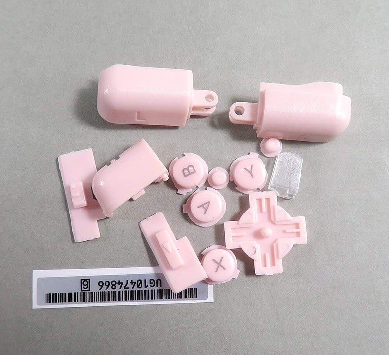 A B X Y L R D Pad Cross Button Full Button Set Replacement for Nintendo DS Lite NDSL Buttons Console (Pink)