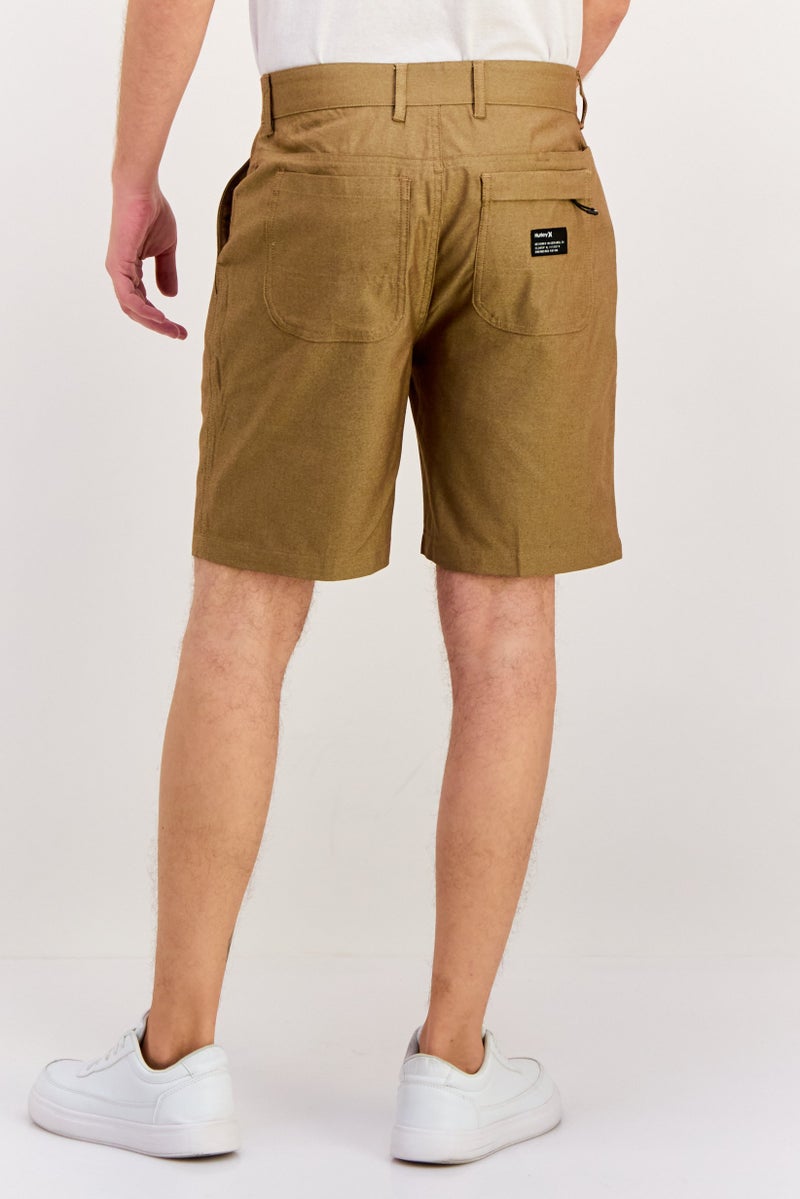 Hurley Men Textured Basic Shorts, Tan - Image 3