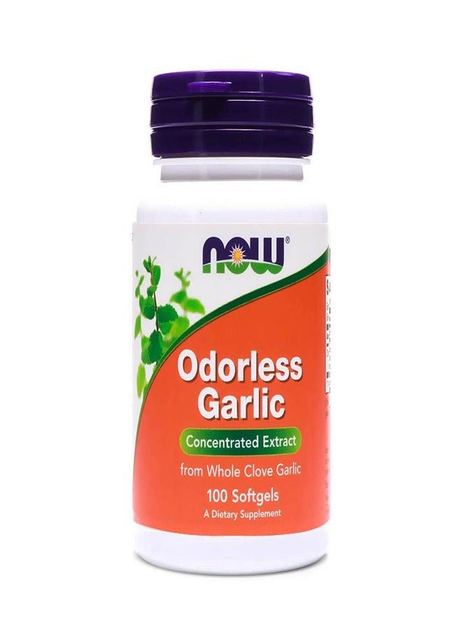Now Odorless Garlic Softgel 100 Pieces