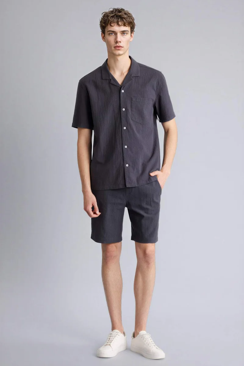 ديفاكتو 100% Cotton Bermuda Shorts