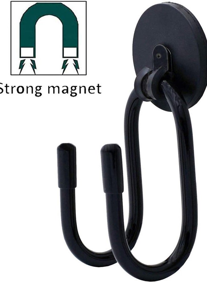Pmsanzay Adjustable Magnetic Hanger,Strong Magnetic Hook for Cowboy Hat, Hard hat,Headphone,Shoes,Toys,Umbrella,Extension Cords,Tools,Bags,Towels,Gloves,etc - No Scratches to The Surface - W Style - Image 2