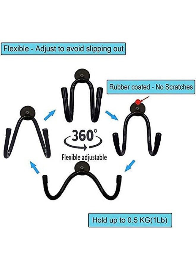 Pmsanzay Adjustable Magnetic Hanger,Strong Magnetic Hook for Cowboy Hat, Hard hat,Headphone,Shoes,Toys,Umbrella,Extension Cords,Tools,Bags,Towels,Gloves,etc - No Scratches to The Surface - W Style - Image 3