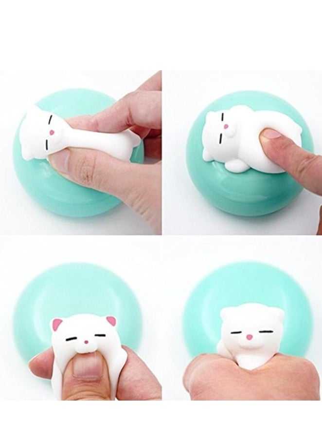 Daytoyz - Squishies Kawaii, 4 Pcs Cat Squishy Mini Squishies Stress Mochi Squishy Mochi Squishies Animals Cat Stress Mochi Animal - Image 1