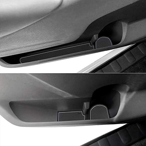 auovo Anti Dust Mats for Frontier Crew Cab 2005-2020 Xterra Accessories 2005-2015 Custom Fit Door Pocket Liners Cup Holder Pads Console Mats(24pcs/Set) (Grey) - Image 4