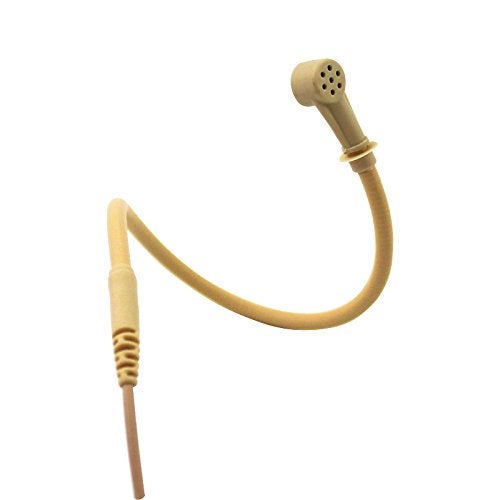 JK J K MIC-J 069 Earhook Headworn Headset Unidirectional Microphone Compatible with AKG Samson Wireless Microphone System - Mini XLR TA3F Plug - Image 3