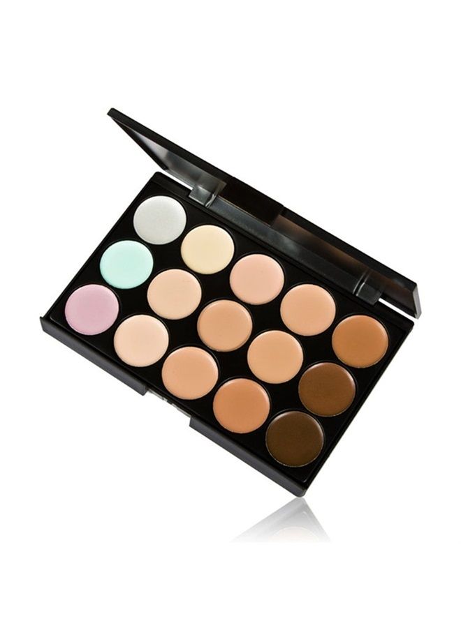 Pro 15 Colors Contour Kit Highlighting Face Cream Concealer Camouflage Makeup Palette Contouring Kit #1 - Ideal for Professional and Daily Use