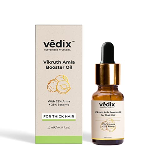 Vedix Customised Ayurvedic Hair Oil, Vikruth Amla Booster Oil With Amla And Sesame - 10ml - Image 1