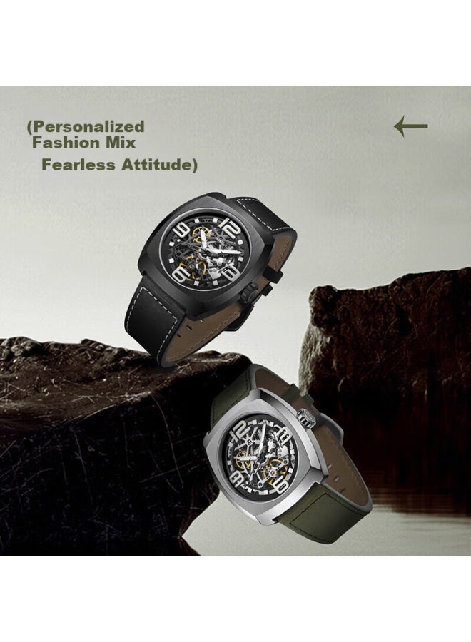Seagull Men's Automatic Mechanical Watch, Skeleton Luminous Men's Watch, Birthday Gift For Men, Watch Model 849.27.6167k - Image 5