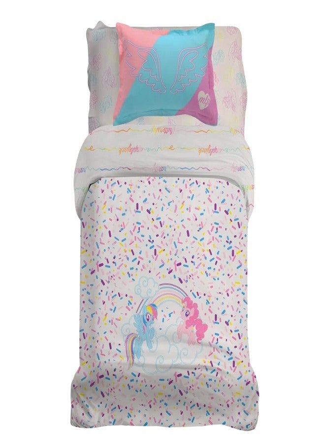 Franco My Little Pony Unicorn Kids Bedding Super Soft Premium Organic Cotton Duvet Cover with Sham, 2 Piece Twin Size, (Officially Licensed Product) - Image 1
