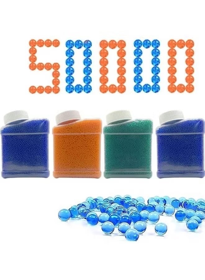 100,000 PCS Gel Water Beads – 2-Pack Splatter Blaster Ammo – 7–8mm Hydrogel Bullets for Electric Gel Ball Guns – Safe, Biodegradable, and Easy to Use – Assorted Colors – Long-Lasting Refill for Toy Blasters, Outdoor Play, and Competitive Games - Image 1
