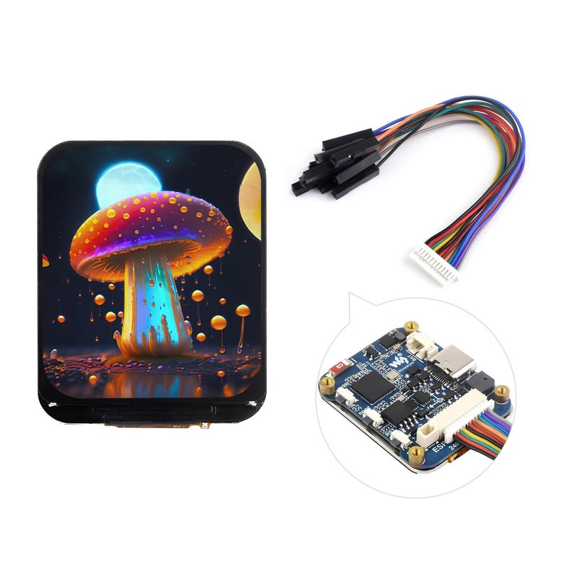 Waveshare ESP32S3 169inch Display Development Board 32Bit 240MHz LX7 DualCore Processor 240280 Supports WiFiBLT Accelerometer and Gyroscope Sensor Micro LCD Display with ESP32S3 - Image 2
