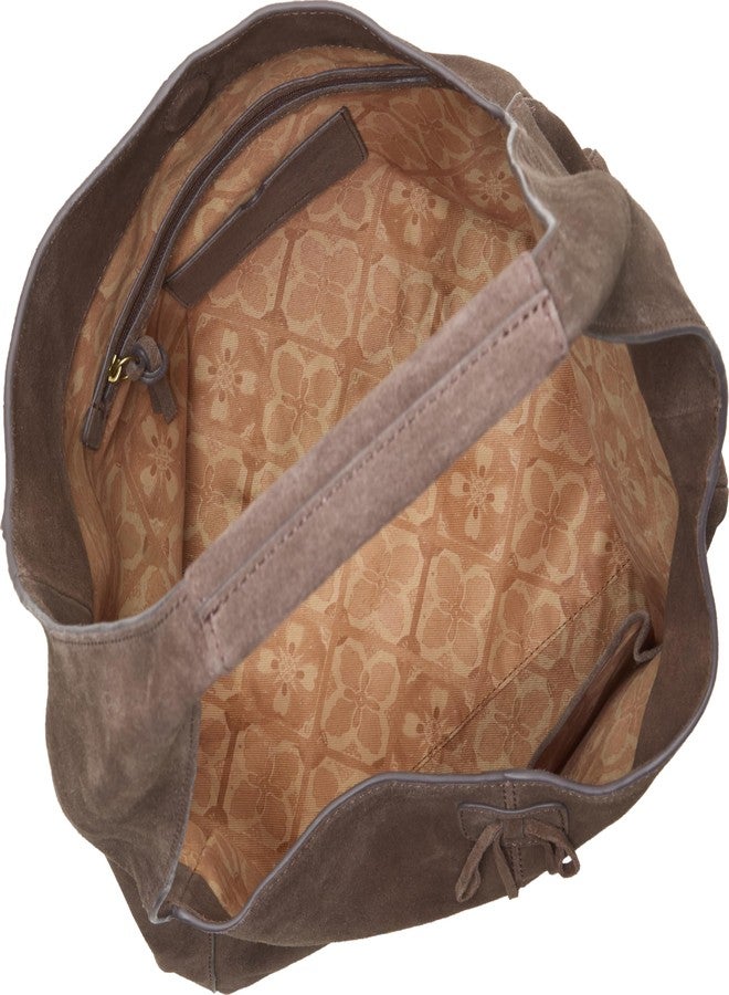 Lucky Brand Clem Medium Suede Hobo Bag - Image 4