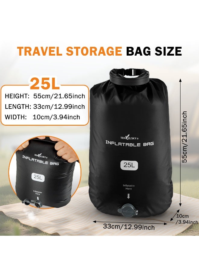 2-Pack Portable Travel Compression Storage Bags for Clothes, Ideal for Travel & Wardrobe Space Saving Organization - Image 4