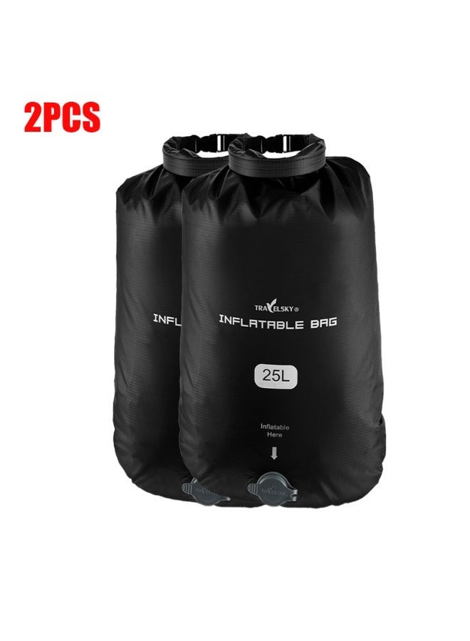 2-Pack Portable Travel Compression Storage Bags for Clothes, Ideal for Travel & Wardrobe Space Saving Organization - Image 2