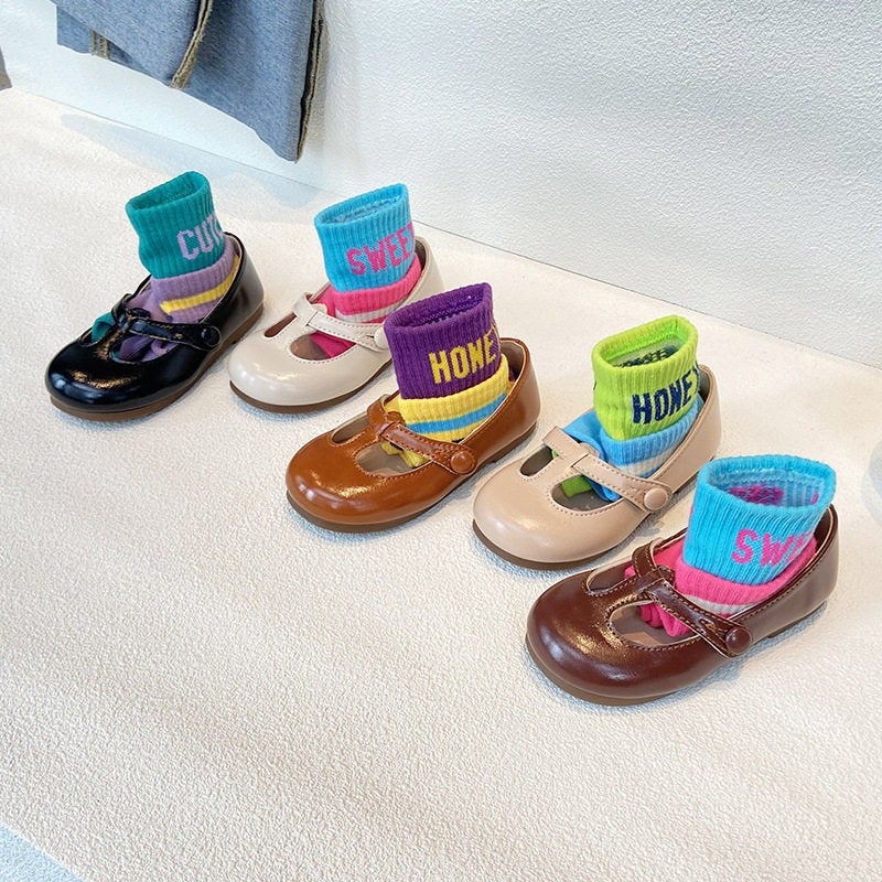 Girls'' Leather Shoes 2026 Spring and Autumn New Children''s Shoes Girls'' Princess Shoes Soft Sole Non-Slip Loafers Baby Flats - Image 3